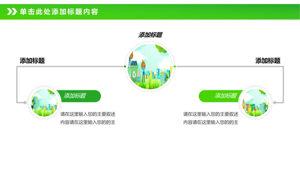 绿色节能减排垃圾分类主题班会公开课PPT模板