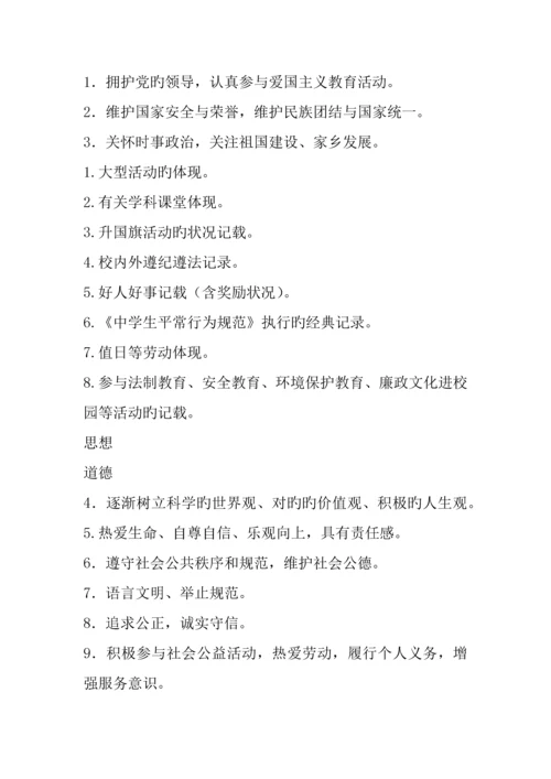 南通市初中学生综合素质评定实施方案.docx