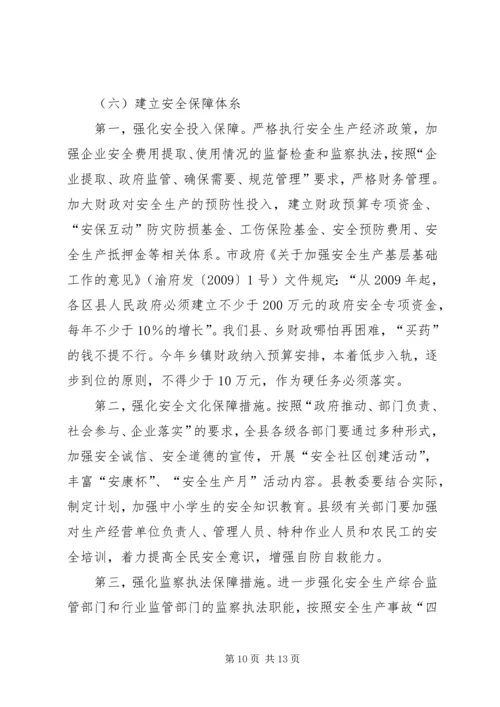 副县长在全县安全生产工作会上的讲话（二）(摘要).docx