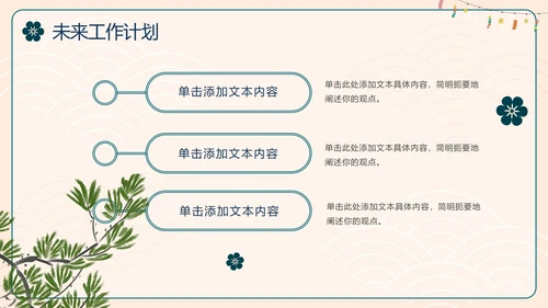 国风简约新中式房地产年终工作总结PPT模板