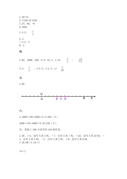 北师大版数学小升初模拟试卷加精品答案.docx