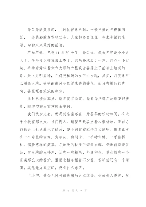 新春节目优秀作文300字5篇.docx