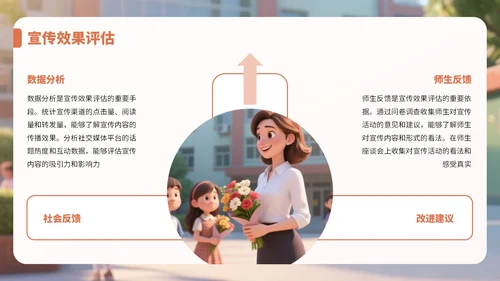 橙色3D风教师节感恩教师活动PPT
