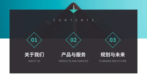 欧美风企业介绍通用PPT模板