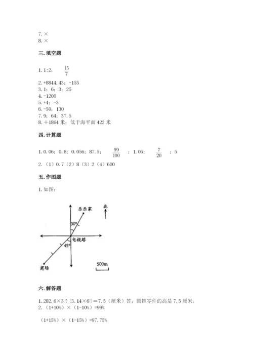 小升初六年级期末试卷精品【含答案】.docx