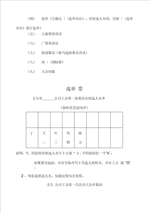 召开职工代表大会程序