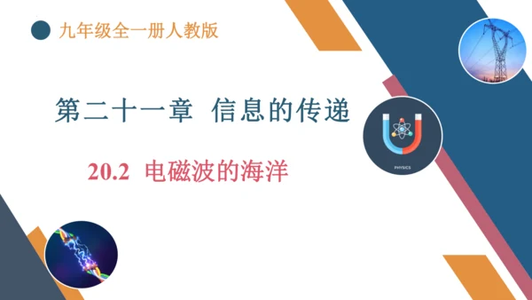 九年级全一册物理同步精品课堂（人教版）21.2《电磁波的海洋》（同步课件） 22页ppt