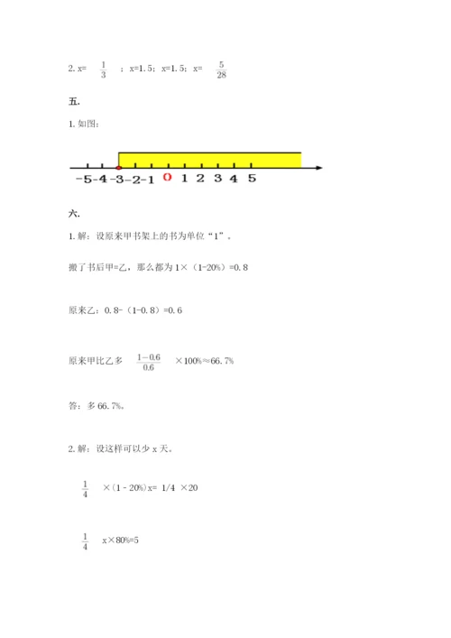 小学毕业班数学检测卷含答案【基础题】.docx