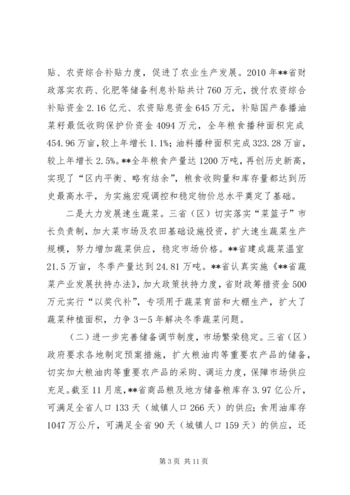 稳定物价保障民生工作督查情况报告 (3).docx