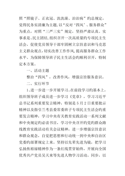 党的群众路线主题活动工作专题方案篇.docx