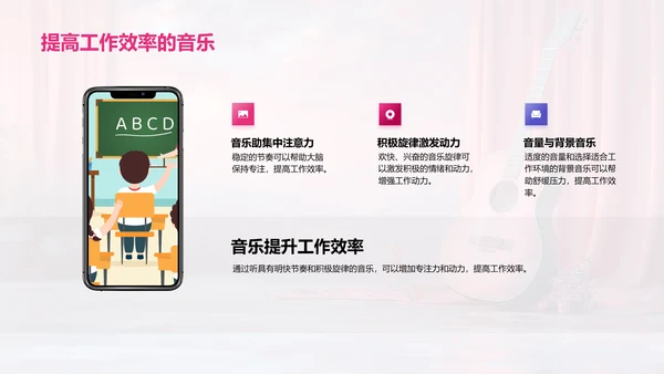 音乐在生活中的应用PPT模板