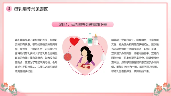 新手宝妈母乳喂养宣传日课件PPT模板