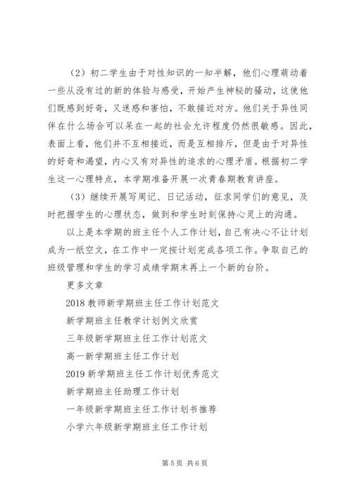 新学期班主任工作计划20XX年.docx