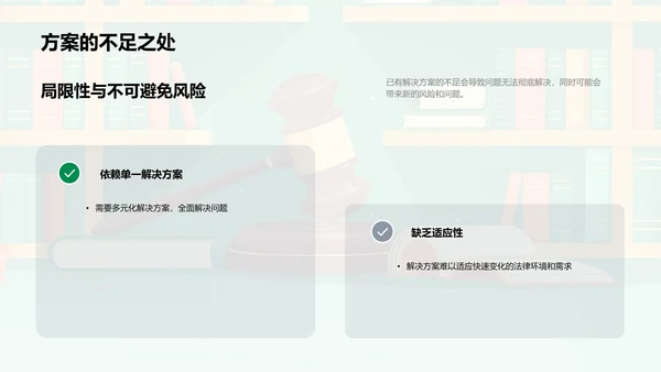 法律问题解决创新PPT模板