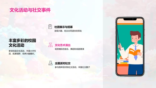 大学生活讲座PPT模板