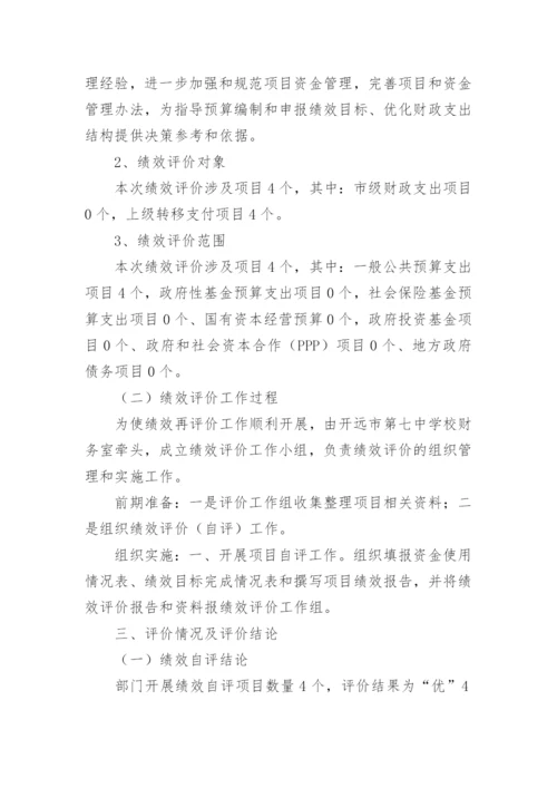 学校项目绩效运行监控报告.docx