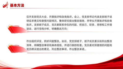 党支部组织生活会工作流程PPT党建