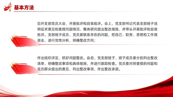 党支部组织生活会工作流程PPT党建