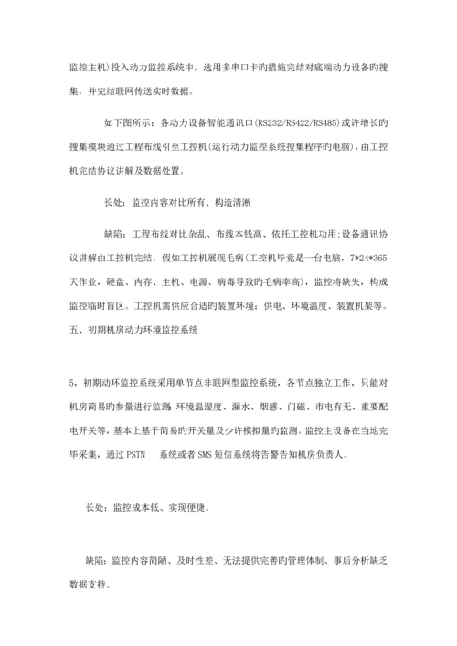 机房环境动力监控系统各个解决方案的优缺点.docx