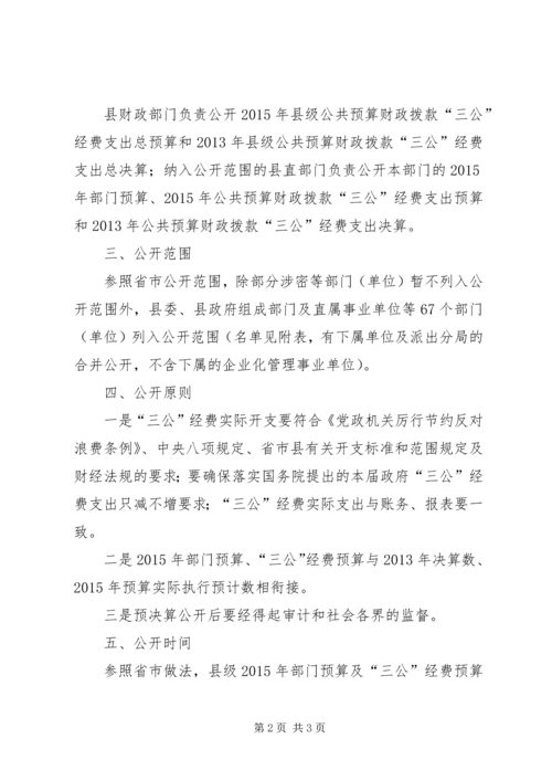 财政局预决算公开工作方案.docx