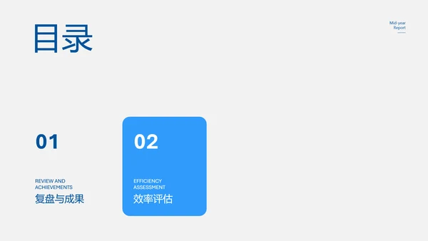 蓝色医疗职业风年中述职PPT模板
