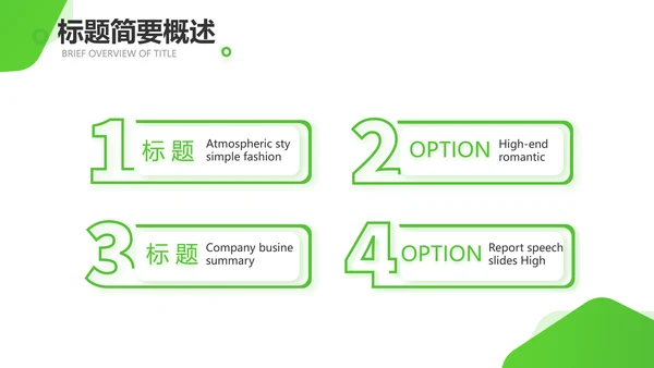 绿色小清新医疗保健品行业动态PPT