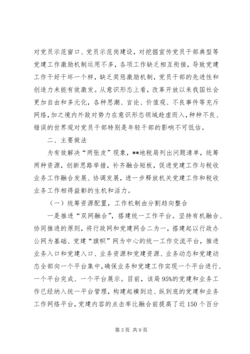 推进机关党建和业务工作融合发展的实践与思考 (2).docx