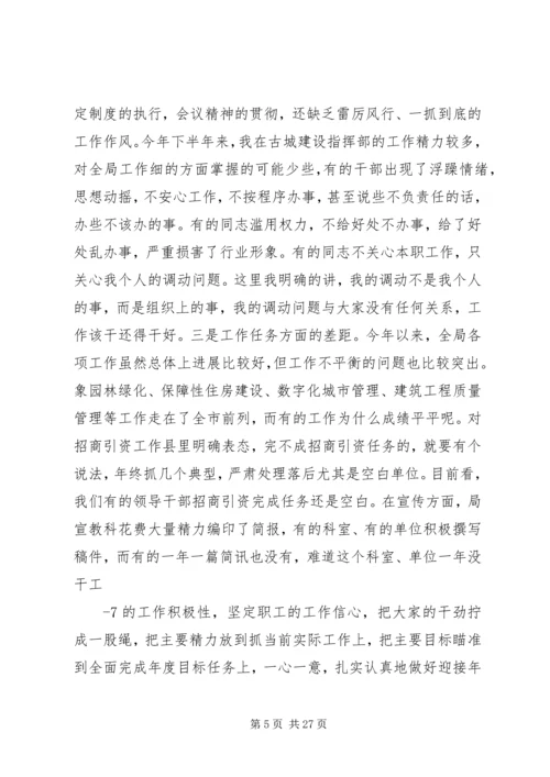 县住建局年终工作推进会议讲话.docx