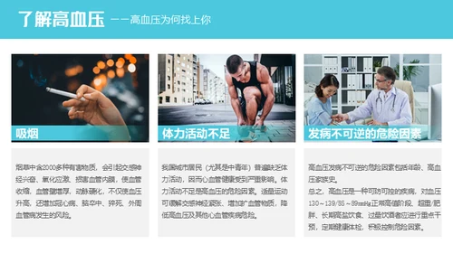 高血压健康知识讲座通用PPT模板