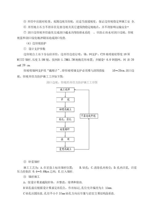 高速公路隧道进洞专项施工实施技术方案书新