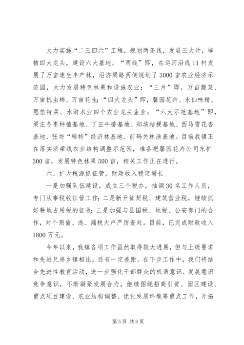 乡镇民营经济工作汇报.docx