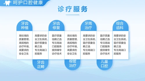 口腔健康守护计划牙科工作总结PPT