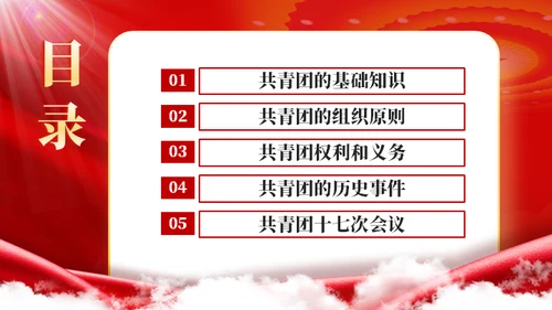 共青团光辉历史通用PPT
