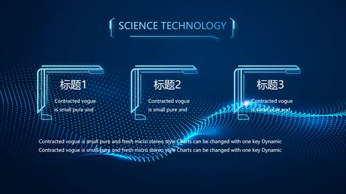 蓝色科技公安警察派出所总结动态PPT模板