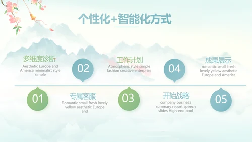 唯美中国风你好春天春季旅游PPT