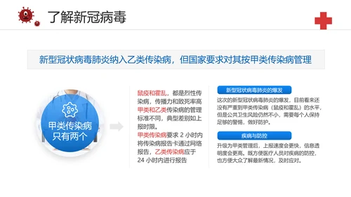 冬季防疫防控宣传教育指南PPT模板