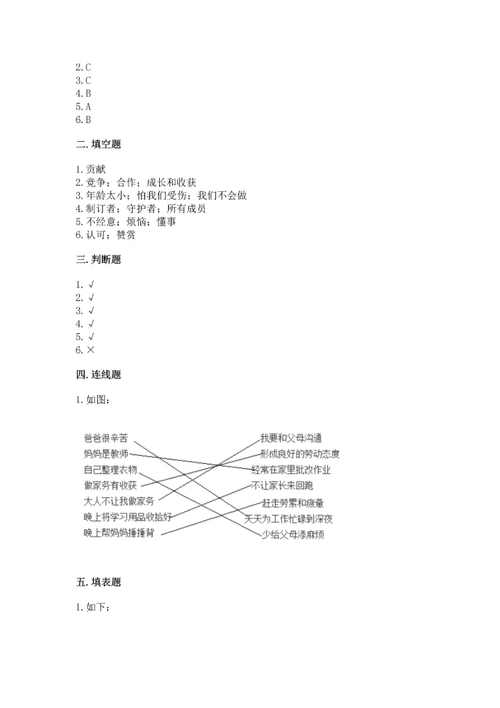 部编版小学四年级上册道德与法治期中测试卷含下载答案.docx