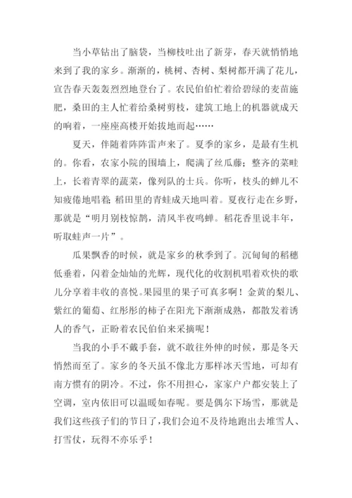 家乡的四季作文600字.docx