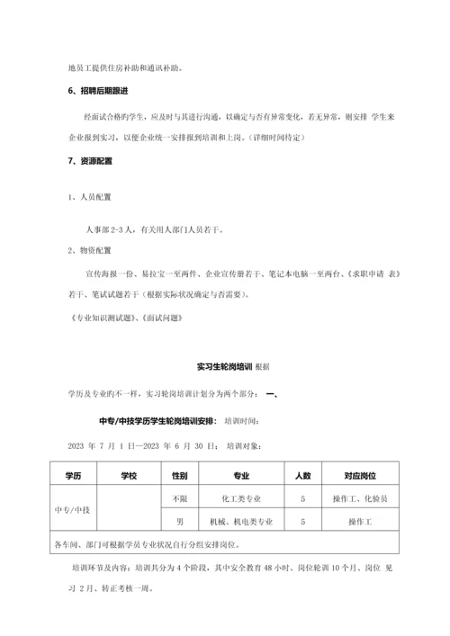 最具代表性的公司校园招聘方案.docx