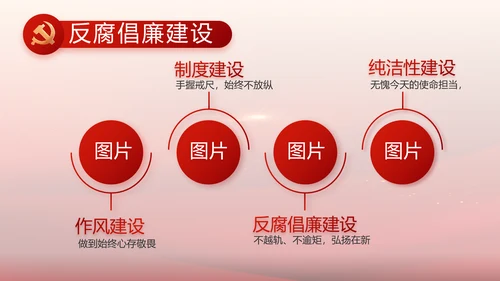 红色党建党支部工作总结PPT党课