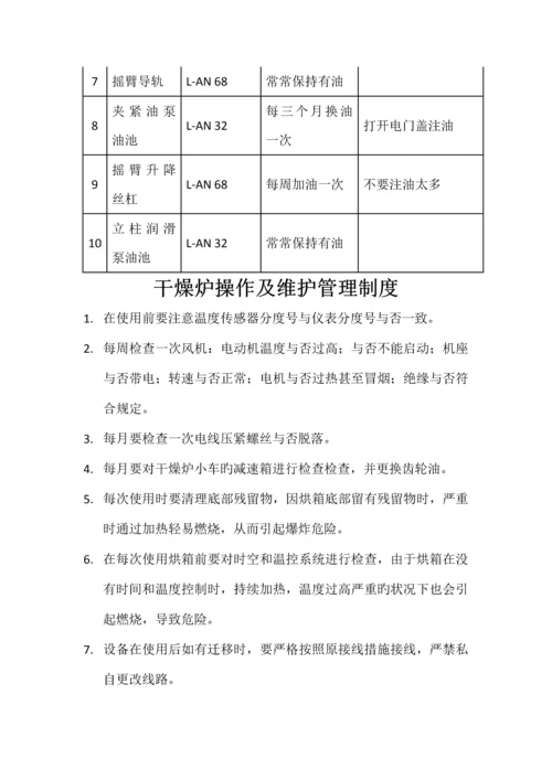 车间设备操作及维护管理制度.docx