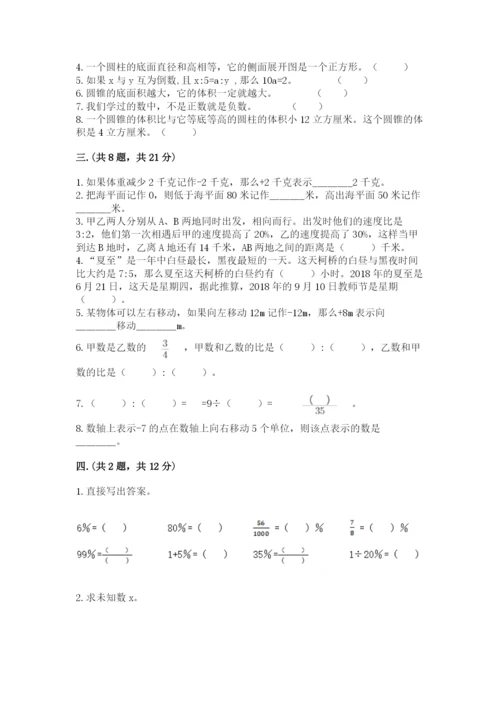浙教版数学小升初模拟试卷含完整答案【各地真题】.docx
