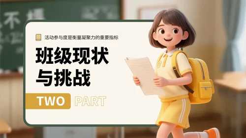 蓝绿色3D风学生班委竞选演讲PPT