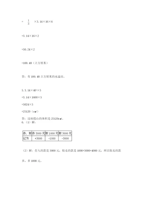 小学数学六年级下册竞赛试题及参考答案ab卷.docx