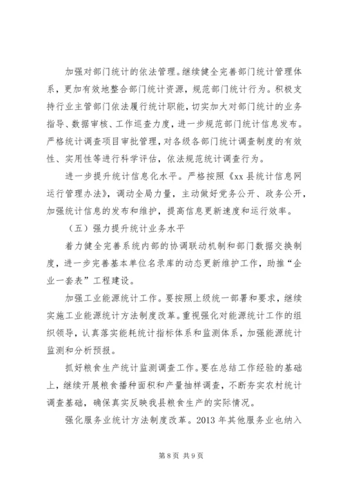 县统计局上半年工作报告 (2).docx