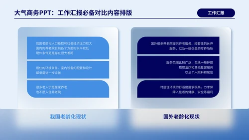 蓝色商务风对比页PPT版式合集