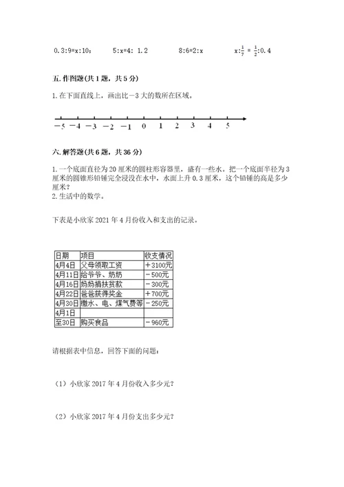 海西蒙古族藏族自治州小升初数学测试卷必考题