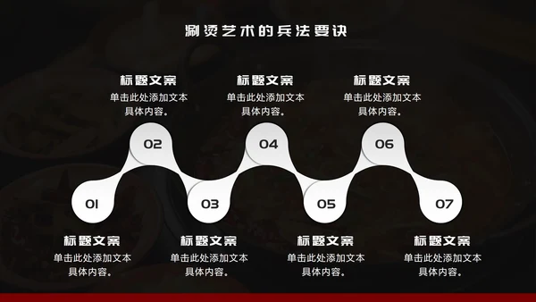 黑红简约风麻辣火锅家乡美食推荐PPT模板