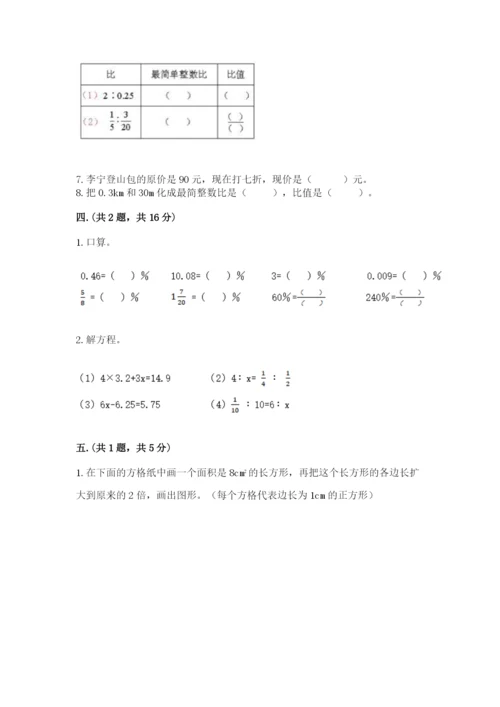 河南省平顶山市六年级下册数学期末测试卷附答案（模拟题）.docx