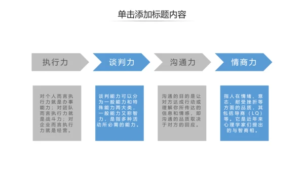 欧美简约风蓝色企业宣传公司简介PPT模板